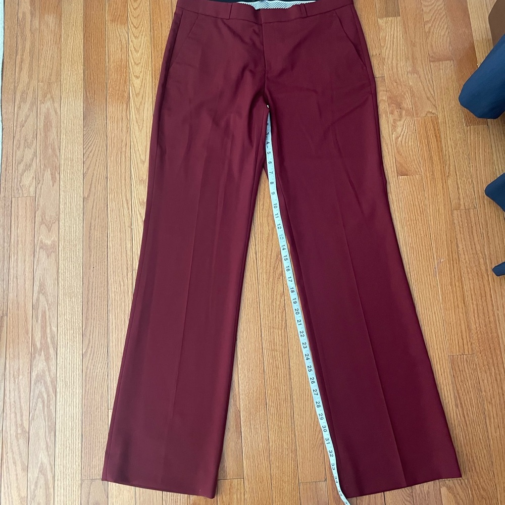 BANANA REPUBLIC. Women’s bootcut trousers, Burgundy